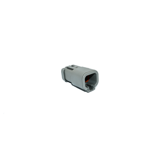 Deutsch DTP receptacle 4-way, end cap, grey