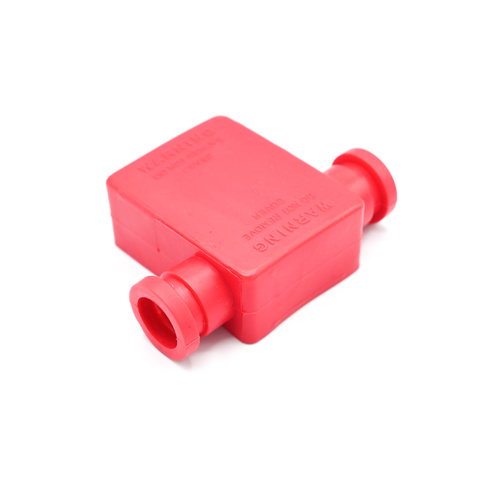 Battery Terminal Boot, double entry, suits 50-70mm2 cable, red